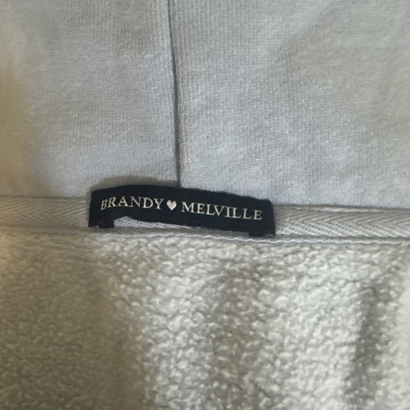 BRANDY MELVILLE John Galt Christy Hoodie Oversized Full-Zip Jacket Blue One Size - Picture 7 of 7
